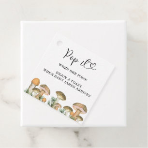 Pof het als zij barst - paddenstoelen - bedankjes labels