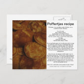 Poffertjes Briefkaart (Voorkant / Achterkant)