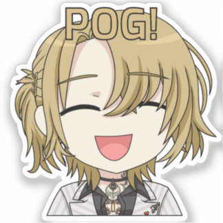 Pog ! Autocollant Chibi - Fan Art de Luca Kaneshir