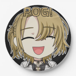 Pog! Chibi Paper Plates - Luca Kaneshiro Fanart Papieren Bordje