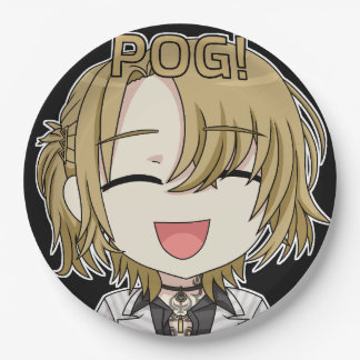 Pog! Chibi Paper Plates - Luca Kaneshiro Fanart Papieren Bordje