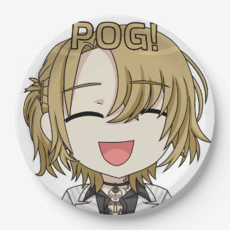 Pog! Chibi Paper Plates - Luca Kaneshiro Fanart Papieren Bordje