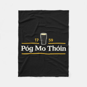 Póg mo thóin grappig pog mo thoin iers st patricks fleece deken