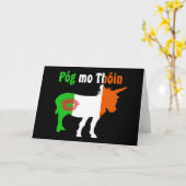 Pog Mo Thoin - Ierse humor Kaart (Gele Bloem)