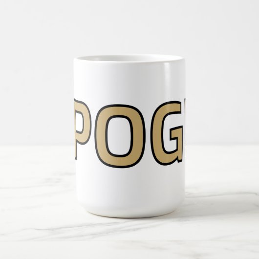 Pog! Text Mug - Luca Kaneshiro Fanart (Centre)