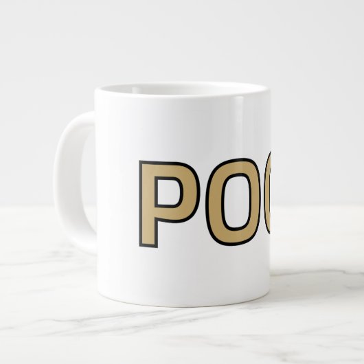 Pog! Text Mug - Luca Kaneshiro Fanart Extra Grote Beker (Voorkant links)