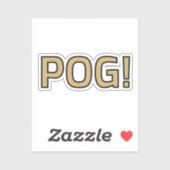 Pog! Text Sticker - Luca Kaneshiro Fan Art (Feuille)