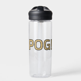 Pog! Text Water Bottle - Luca Kaneshiro Fanart Waterfles