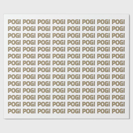 Pog! Text Wrapping Paper - Luca Kaneshiro Fan Art Cadeaupapier (Vlak)