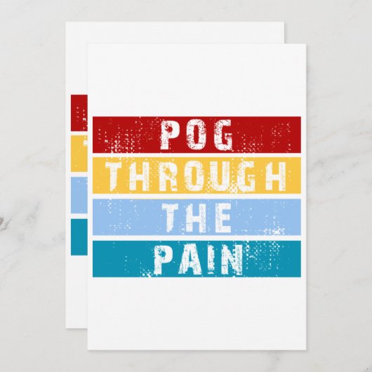 Pog Through Kaart (Voorkant / Achterkant)