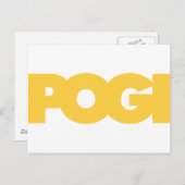 Pogi - Geel Briefkaart (Voorkant / Achterkant)