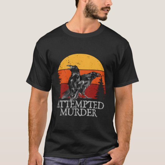 Poging Crows Ravens Crow T-shirt (Voorkant)