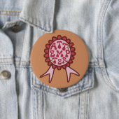 Poging - Grappig Motiverend Ontwerp Ronde Button 4,0 Cm (In situ)