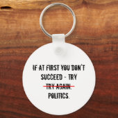 Poging Politiek Sleutelhanger (Voorkant)