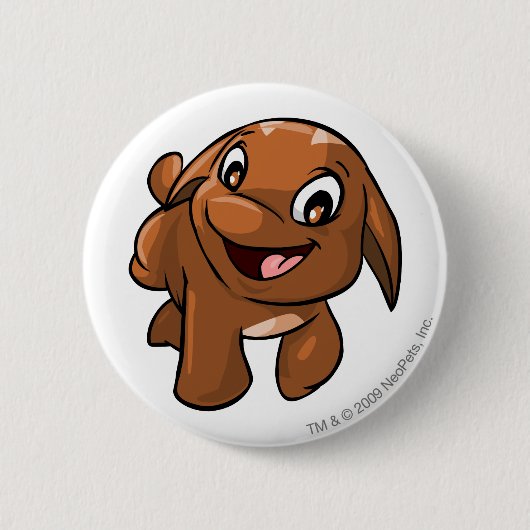 Pogle Brown Ronde Button 5,7 Cm (Voorkant)