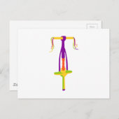 Pogo Stick Briefkaart (Voorkant / Achterkant)