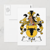 Pohl Family Crest Briefkaart (Voorkant / Achterkant)