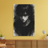 Poids du silence - toile de réflexion encrée (Insitu(Salon))