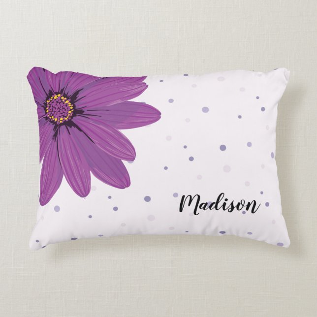 Poids et points violets | Coussin Accent personnal (Devant)