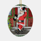 Poids Père Noël céramique ornement (Droite)