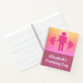 Poids rose Barbell Workout Journal (Intérieur)