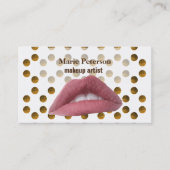 Poids rose Points d'or Carte Bussines (Devant)