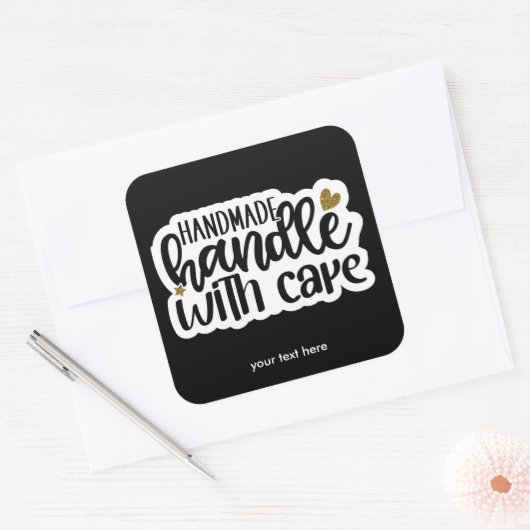 Poignée artisanale avec autocollant (Enveloppe)