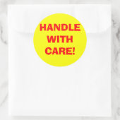 Poignée avec autocollants de soins (Sac)