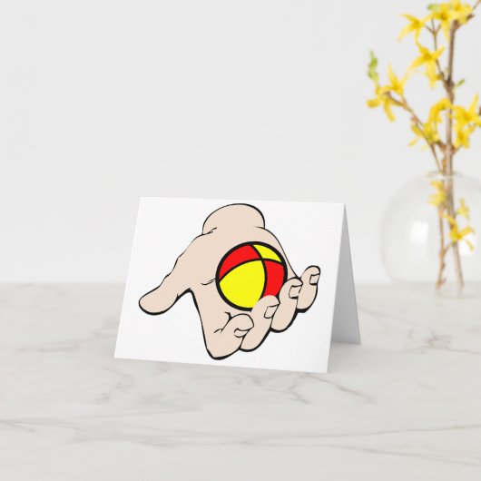 Poignée Avec Cartes De Notes Ball (Fleur jaune)