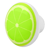 Poignée de bouton de tranche de fruits vert citron (Droite)