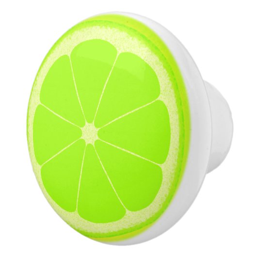 Poignée de bouton de tranche de fruits vert citron (Droite)