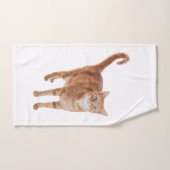 Poignée de chat orange (Serviette à main)