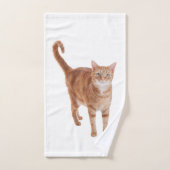 Poignée de chat orange (Serviette à main)
