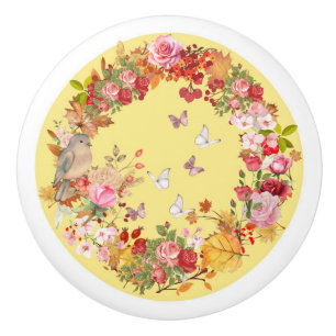 poignée de porte - bouton en céramique - design de