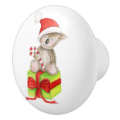 Poignée de porte d'art d'ours de koala de Noël (Droite)