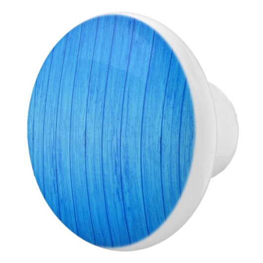 Poignée de porte en bois bleu (Droite)