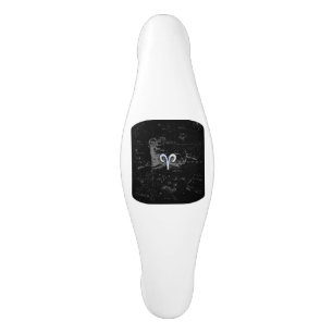 Poignée De Porte En Céramique Chrome comme Aries Symbole Zodiac sur Hevelius