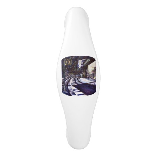 Poignée De Porte En Céramique Dusting the Piano (Devant)