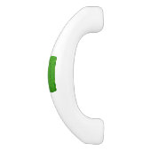 Poignée De Porte En Céramique Feuille d'arbre vert (Côté)