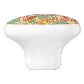 Poignée de porte en céramique florale faite sur (Côté)