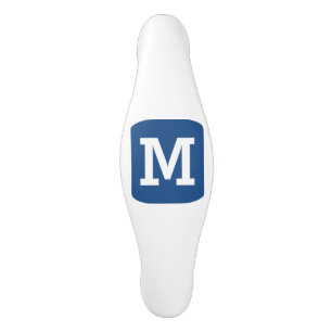Poignée De Porte En Céramique Lettre de monogramme personnalisée Votre initiale