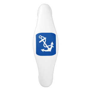 Poignée De Porte En Céramique Sac blanc_Ancre_bateau et décoration intérieure