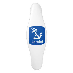 Poignée De Porte En Céramique Sac_blanc Ancre_bateau & maison_personnalisées