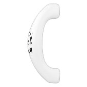 Poignée De Porte En Céramique Tirage de l'armoire en céramique Country Cow (Côté)