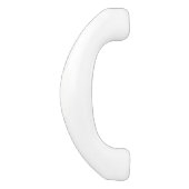 Poignée De Porte En Céramique Tractions blanches en céramique de Cabinet par (Côté)