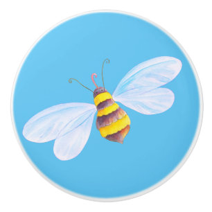 Poignée de porte en forme d'abeille insecte mignon