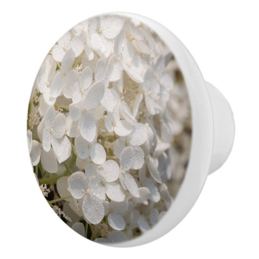 Poignée de porte, fleurs blanche (Droite)