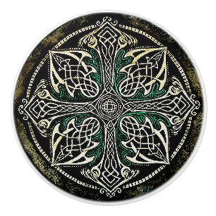 Poignée de porte ou de tiroir en design celtique