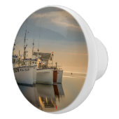 Poignée de porte, photo bateaux de pêche (Droite)