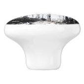 Poignée de porte, photo de ville la nuit (Côté)